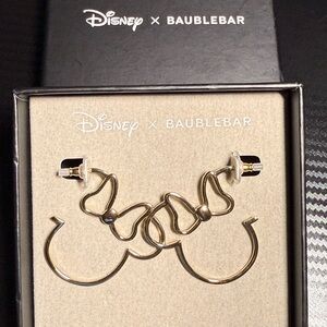 Disney x BaubleBar Minnie Mouse Outline Hoop Earrings